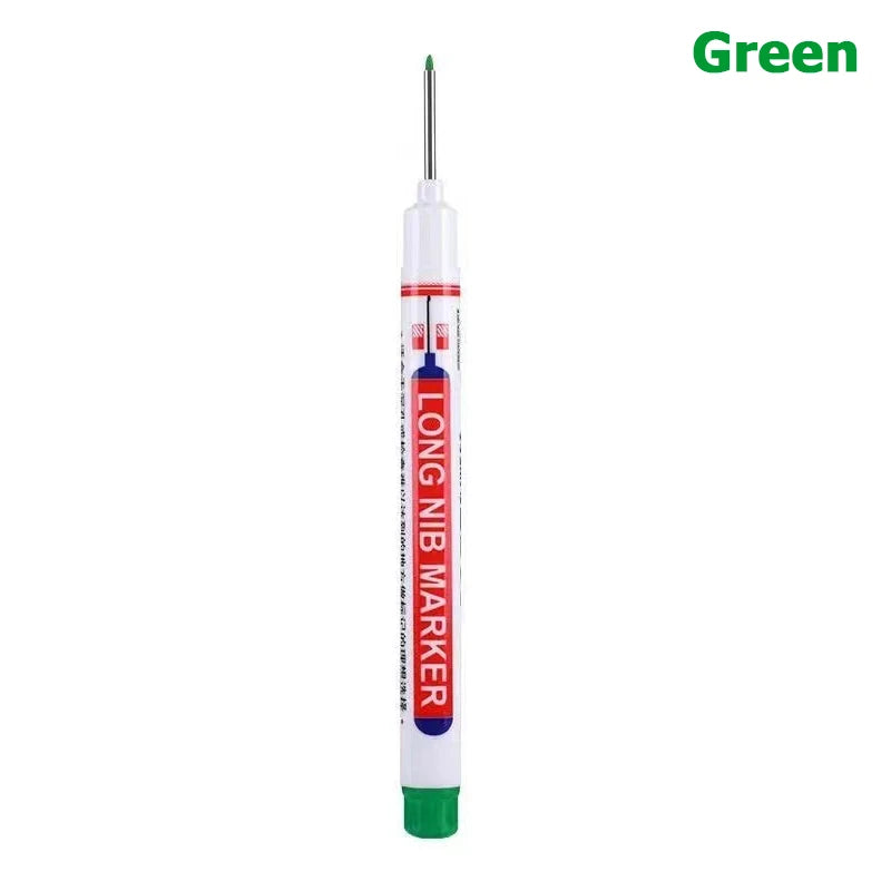 1pcs 20MM Red/Black/Blue/White/Green Ink Long Head Markers Bathroom Woodworking Decoration Multi-purpose Deep Hole Marker Pens