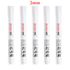 1/3/5 Pcs White Marker Pens 1.0mm 2.0mm Fast Drying Permanent Oily Waterproof Paint Tire Markers Graffiti Pens