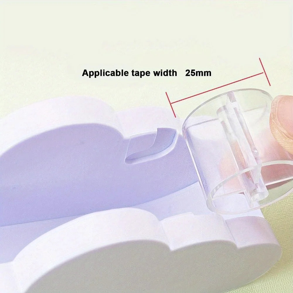 Cloud Shaped Tape Dispenser Rainbow Color Packing Tape Cutter Stationery Adhesive Machine Supplies Desktop Tape Holder Students