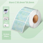 Phomemo PM-241BT Shipping Label Printer Label Sticker Round Label Square Label Rainbow Color DIY Logo Design Small Business