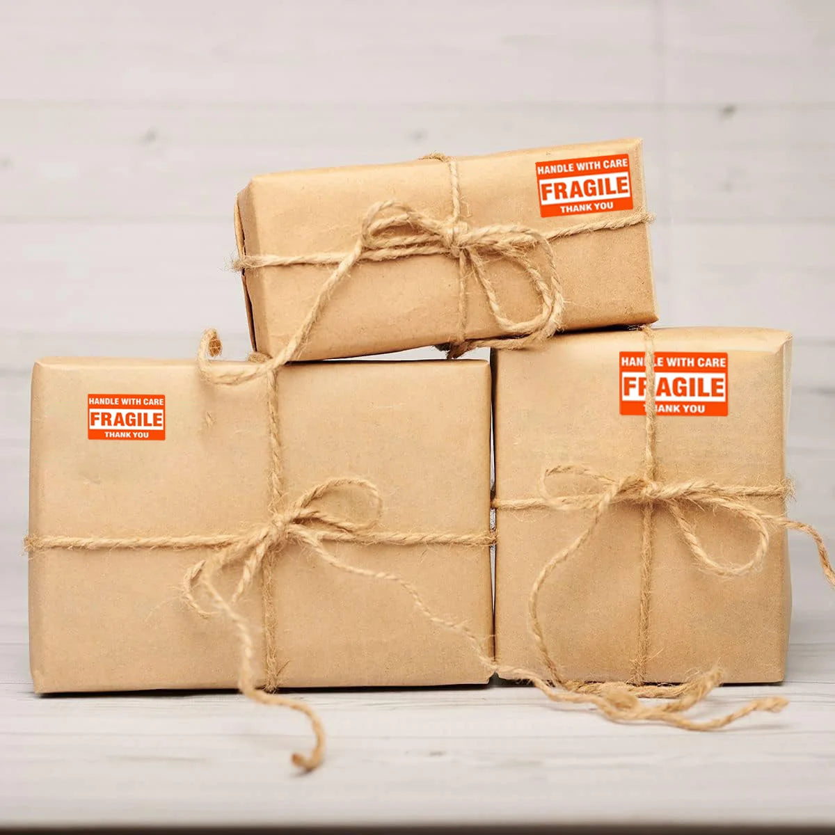 2"x 3" Fragile Stickers 500 Labels Per Roll Strong Adhesive (Handle with Care,Thank You) Labels for Shipping Moving,Do Not Bend