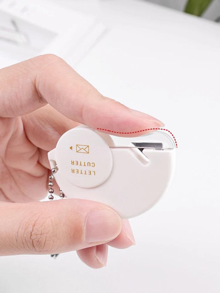 Portable Mini Letter Opener Paper Cutter, Attach to Refrigerators or Iron Surfaces to Prevent Loss