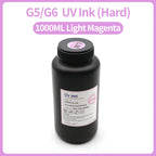 1000ML LED Curable UV Ink For Ricoh G5 G6 Gen3 Gen4 Gen4L Gen5 Gen5i Gen5S Gen6 G3 G4 G5i Printhead Hard Soft Neutral UV Ink