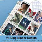 A4 Size 9 Pocket Trading Gaming Card Sleeves Double Side Storage Album Binder Pages Card Collection Holders Idol Photo Albums
