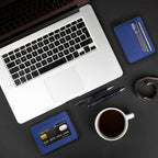 Minimalist Ultra-Thin Transparent ID Window Leather Card Holder – Unisex Compact Credit Card Wallet