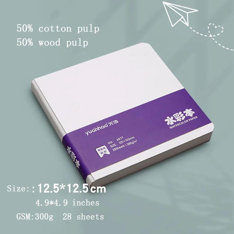 Mini Watercolor Drawing Book Thick Paper GSM 230g Pocket Sketchbook Marker Painting Paper ,Leisure  Entertainment Art Supplies