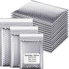 50pcs Envelopes Shipping Packaging Bags Holographic Mailer Laser Small Business Supplies Bubble Envelope Mailers Mailing Office