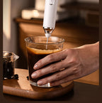 Electric egg beater, milk frother, coffee frother, handheld cordless whipper for egg whites, cream, and cakes, smart mixer.