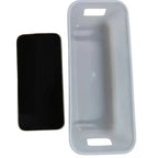 4pcs White Plastic Storage Boxes - Suitable for Drawer, Shelf, Wardrobe,Office, Bedside - Store Phone Cases,Socks- Space-Saving