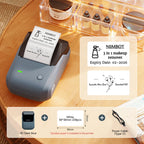 NiiMbot B21 Mini Thermal Printer Wireless Barcode Label Maker Bluetooth Portable Adhesive Label Printers for Office Commercial
