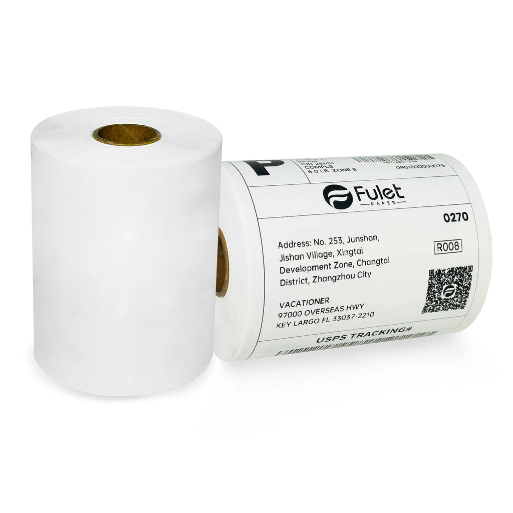 Premium quality 100 x 150 mm direct thermal paper shipping label 500 labels per roll