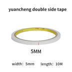 10M White Ultra-Thin Double-Sided Tape High-Adhesive Super Strong Hand Tearable Tape 5-40mm Wide for Crafting And Packaging