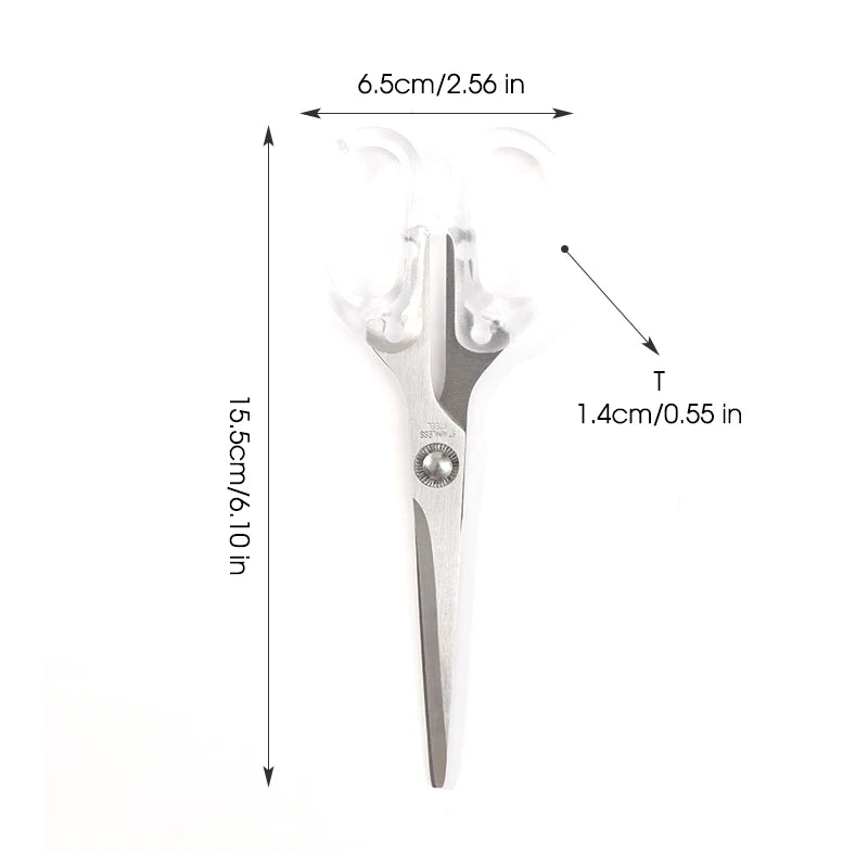 Acrylic Scissors Transparent Handle Gold Silver Colored Sharp Stainless Steel Kitchen,Office Stationery,Paper Cut Pruning Sewing
