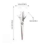Acrylic Scissors Transparent Handle Gold Silver Colored Sharp Stainless Steel Kitchen,Office Stationery,Paper Cut Pruning Sewing