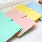 A4 Letter Size 5 Pocket Plastic Accordion File Folder Snap Closure Heavy Duty Dust Resistant Paper Organizer for Professional