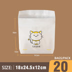 20 PCS Car Trash Bag Disposable Self-Adhesive Garbage Can for Auto Seat Back Hanging Trash Bag Office Kitchen Garbage Storage