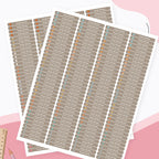 280PCS Personalized Name Stickers Long Strip Pencil Labels Custom Waterproof Self Adhesive Name Labels for Bottles Notebooks