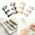 Durable Metal Binder with 3 Rings for Notebooks, Photo Albums, and DIY Projects