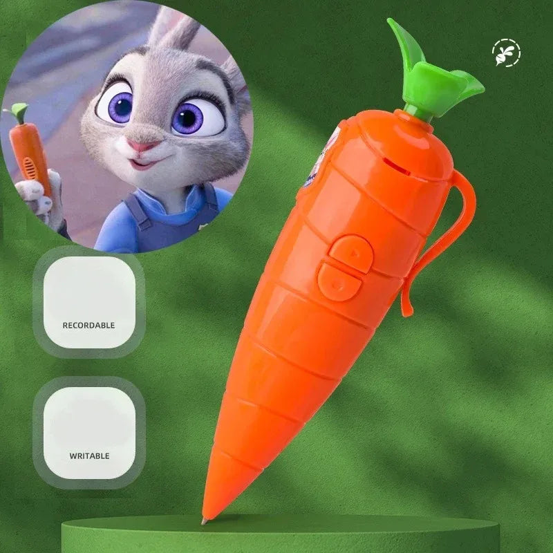 -*Judy & Nick Carrot Voice Recorder Electronic Sound Toy Can Write Graffiti Ballpoint Pen Novelty Voice Recorder Pen Gift**