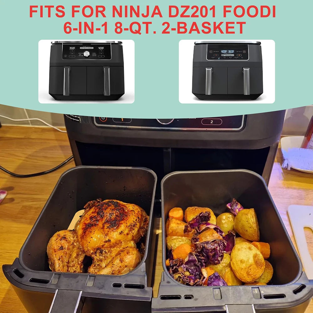 Air Fryer Disposable Perforated Parchment Paper Liner Compatible with Ninja Foodi Air Fryer Toaster Ovens Air Fryers Accessories