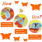 8/16/25/38/50mm Random Color Butterfly Shape Hole Punch, DIY Embossing Punch, Scrapbooking Machine, Paper Cutting Punch.