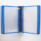 10 Page Flipping Folder A4 Wall Mounted Standard Operation Manual Data Display Rack PVC+metal Frame Material