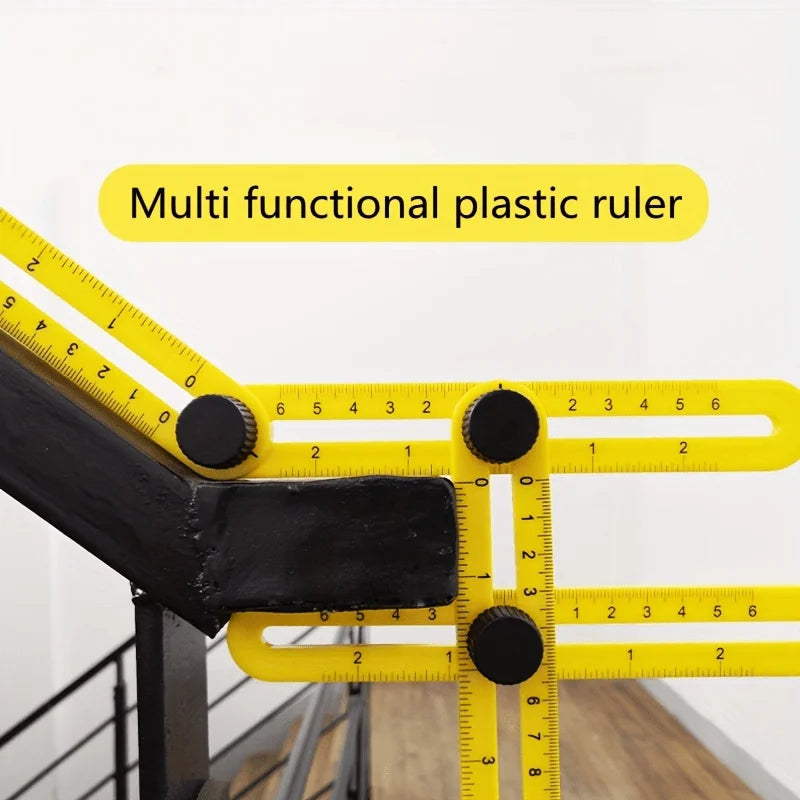 1Pcs Flexible 4-Fold Plastic Ruler Portable Precise Measuring Tool Battery Free For Woodworking DIY Father Christmas Birthday Gi