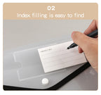 1Pcs Transparent A4 Waterproof File Folder with Press Button Plastic Document Bag for Data Storage Office Supplies