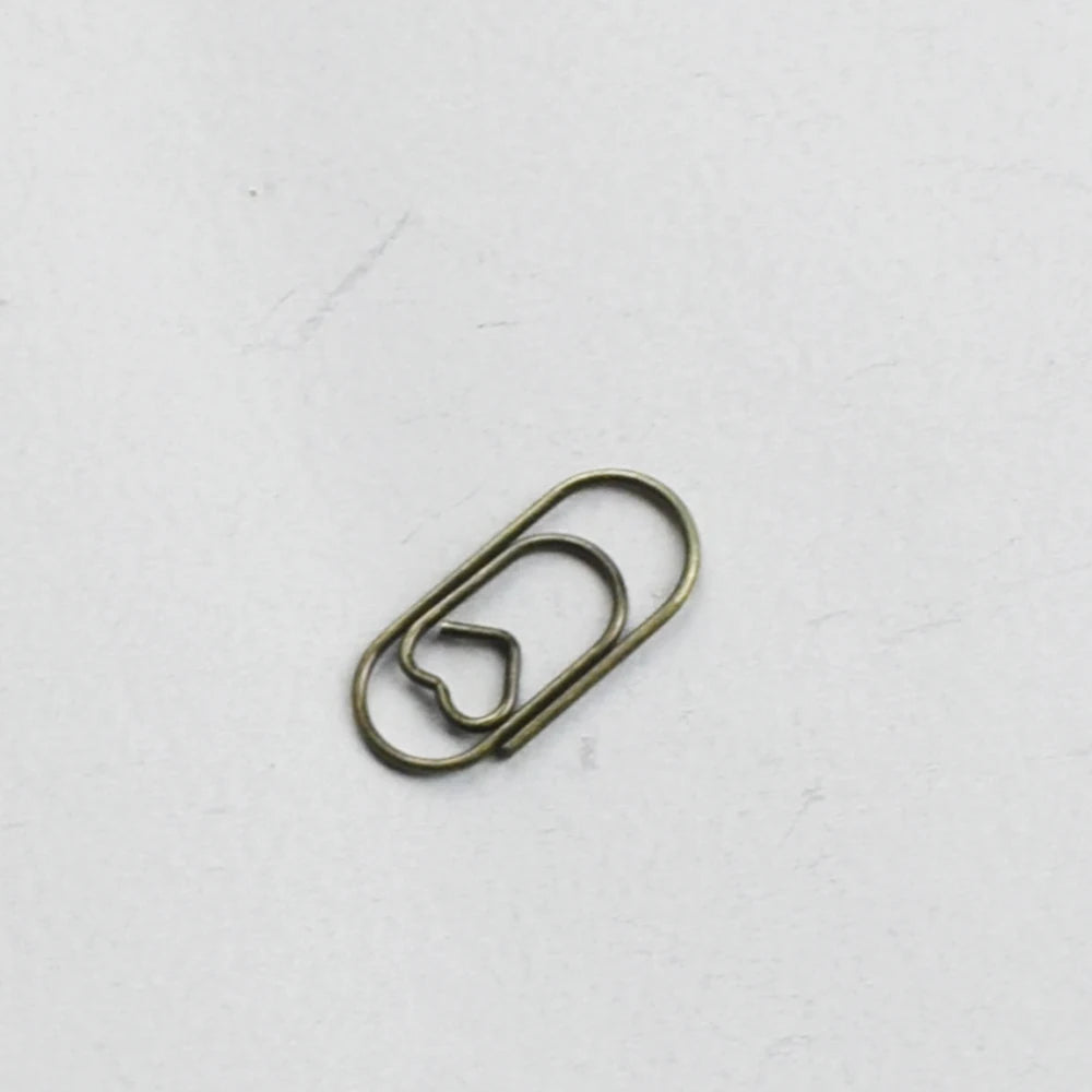 10pcs Mini Metal Paperclip Bookmark Binder Marking Paper Clips School Office Accessories