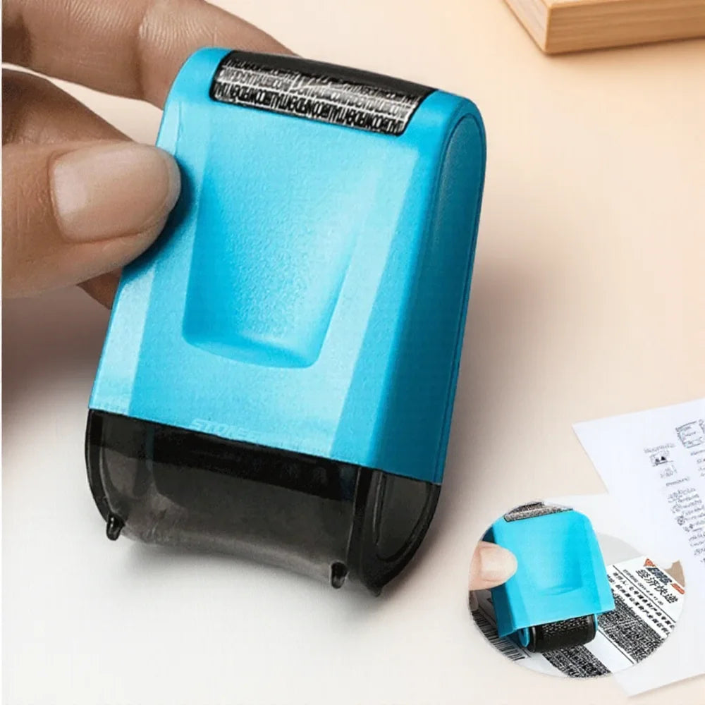 Roller Privacy Seal Anti-Leakage Confidentiality Stamp for Personal Information Face Sheet Courier Use