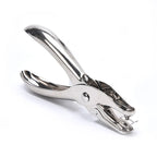Single Hole Punch for Office and Home Use with 5 Sheet Capacity Durable Chrome Finish Paper Puncher for Efficient Document Orga