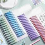 5Pcs Gradient Pull-out Clip Teardrop-shaped A4 Transparent Folder Pull-out Clip Resume File Folder Approval and Submission