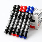 3/6Pcs/Set Permanent Marker Pen Fine Point Waterproof Ink Thin Nib Crude Nib Black Blue Red Ink 1.5mm Fine Color Marker Pens