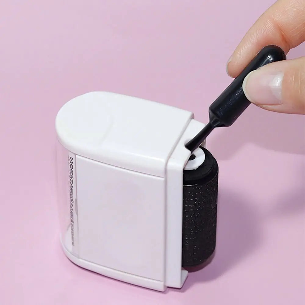 Leakproof Identity Theft Protection Roller Stamp Roller Stamp Portable Identity Stamp Roller Ink Refill Hide ID