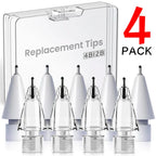 4-1Pcs Replacement Pencil Tips for Apple Pencil 1 2 3 Pro/USB-C Silicone Protective Cap Touch Screen Stylus Pen Nibs for IPencil