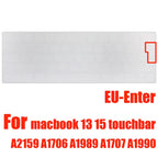 Keyboard Cover Skin for MacBook Pro with Touch Bar 13" and 15" ( Model Number A2159 A1706 A1707 A1989 A1990, 2016-20129 Release)