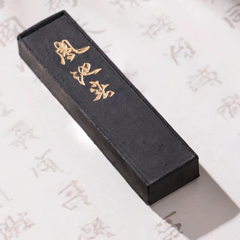 Pine Soot Solid Ink Stick Chinese Traditional Sumi Ink Stick Handmade Ink Block Stick for Calligraphy Painting Practice Art Tool