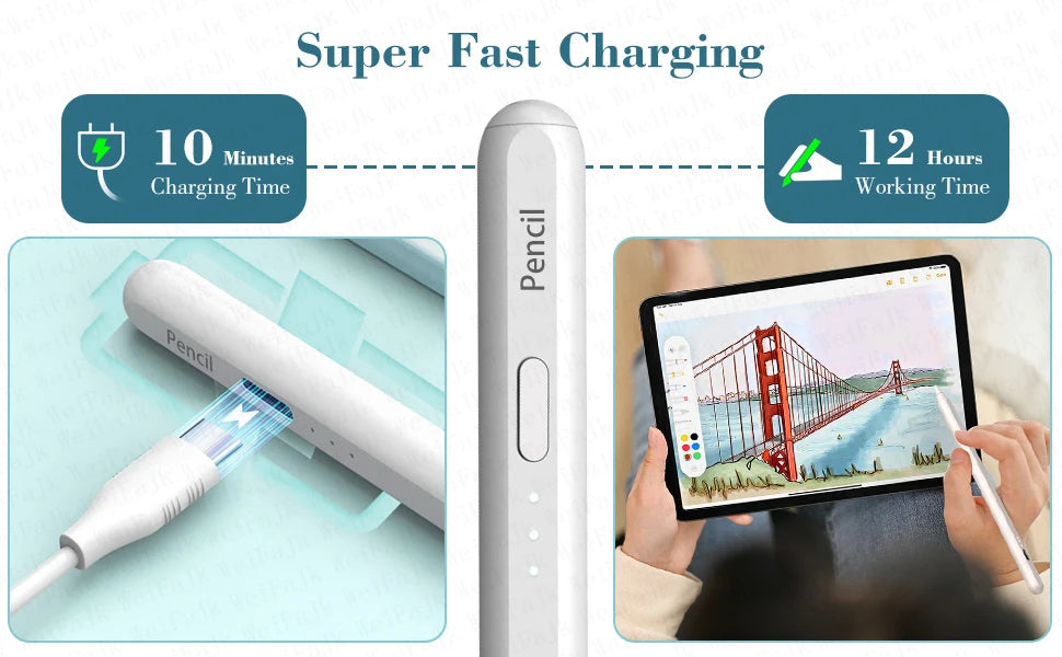 For Apple Pencil 2nd Generation Original Stylus Pen iPad Pencils For iPad Pro Air 11 M3 a16 5 9 12.9 Mini 2018-2026 Accessories