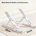 DITONG Fold Laptop Stand For Macbook Adjustable Computer Pc Tablet Stand Notebook Tablelaptop Holder Heat Dissipation