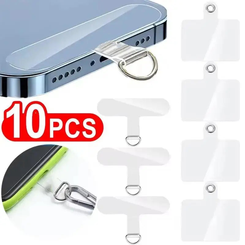 10/5/1Pcs Universal Tpu Mobile Phone Anti-lost Lanyard Card Gasket Nylon Detachable Phone Hanging PLR Strap Patch Tether Pad