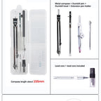 Stainless Steel Multifunctional Drafting Drawing Compass/Lead Core Math Geometry Circles Tool Durable Supplies 8600 / 8601