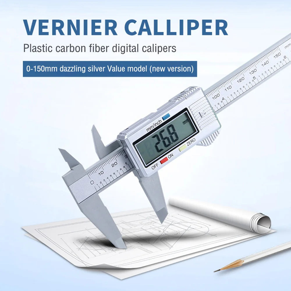 Caliper Measuring Tool Digital Caliper 100mm 150mm Digital Micrometer Measuring Tool Depth Ruler Messschieber Paquimetro