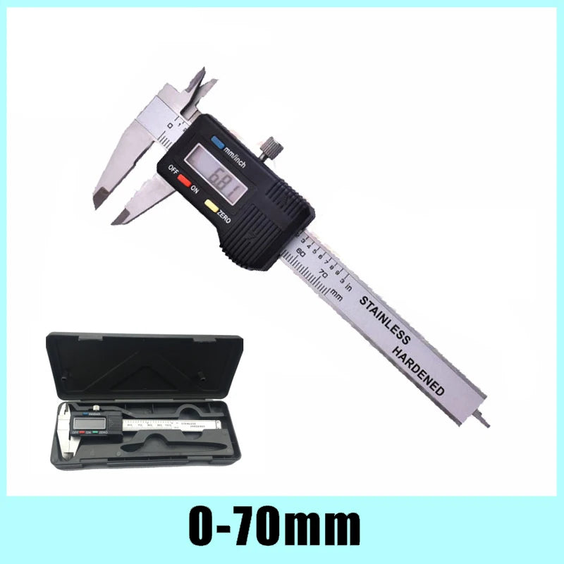 Mini Stainless Steel Digital Caliper 50mm 70mm 100mm Electronic Vernier Caliper Slider Caliper Gem Thickness Gauge