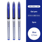 3/6pcs Japan Uniball Gel Pen AIR Straight Liquid Signature Pen UBA-188 Black Technology 0.5/0.7mm Free Writing School Supplies