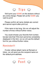 200Pcs Customize Waterproof First Name Sticker Personlized Tag Stickers Children Stationery Pencil Labels Decal for Kids School