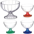 Durable Clear Ice Cream Dessert Cups 250ML Transparent Red Wine Goblet Small Plastic Yogurt Pudding Cup Party Supplies