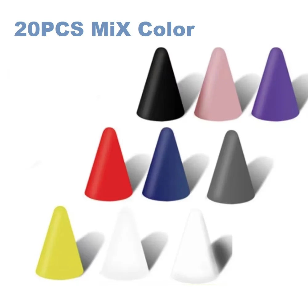 8pcs Soft Silicone Nib Cover For Apple Pencil 1 2 Tip Case Sleeve For Apple Pencil 1st 2nd Gen Touchscreen Stylus Pen Nib Case