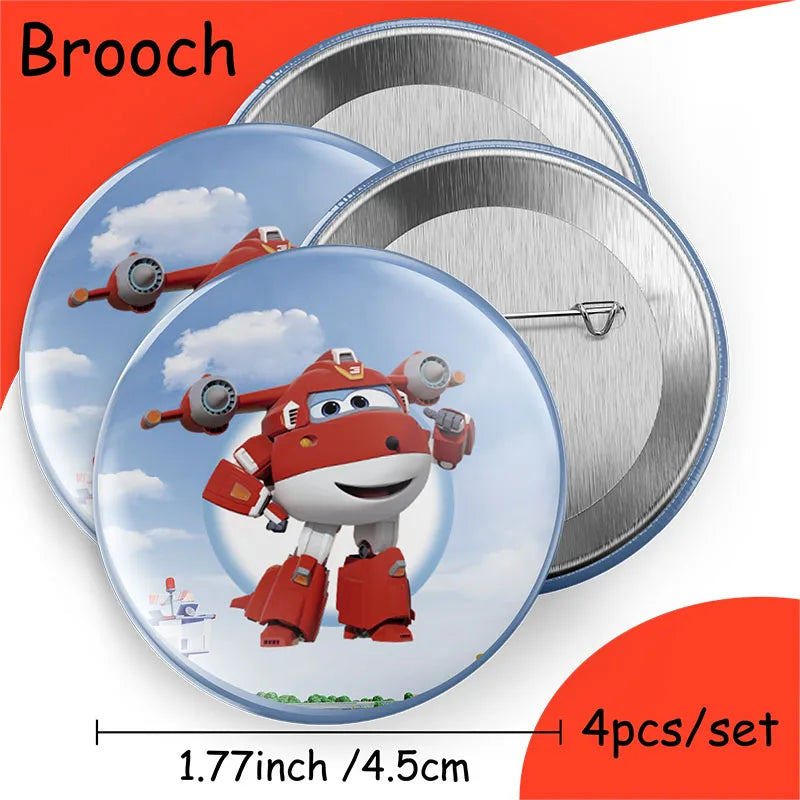 Super Wings Party Supplies Balloons Cup Plates Napkins Tableware For Kids Baby Shower Birthday Party Decoration