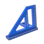 Miter Triangle Ruler Aluminum Alloy Woodworking Square Protractor High Precision Layout Measuring Tool for Engineer Carpenter
