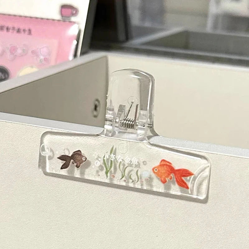 1Pcs Simple Fixed Book Clips Frosted Transparent Page Holder For Reading Tool Memo Clip Desk Accessories Practical Note Holder